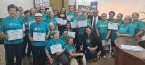 Vereador Amauri Rodrigues presta homenagem ao Grupo  Maturidade ativa do Sesc