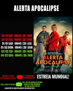 DOMINGO: Confira a programação de filmes no Cine Globo de Cruz Alta