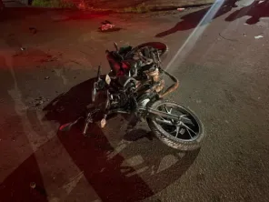 Motociclista fica gravemente ferido após colisão em Cruz Alta