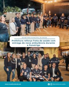 Prefeitura de Cruz Alta entrega nova ambulância durante a Fenatrigo