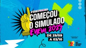 HOJE>Estudantes do Ensino Médio da Rede Estadual começam simulado para o Enem 