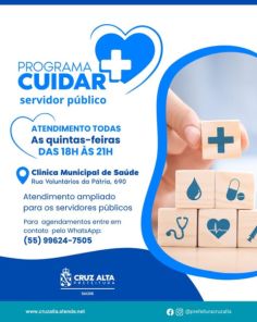 Programa Cuidar+ oferece atendimentos para servidores municipais nesta quinta