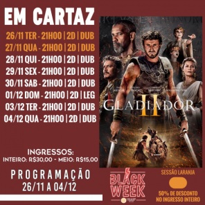 DOMINGO: Confira a programação de filmes  no Cine Globo de Cruz Alta