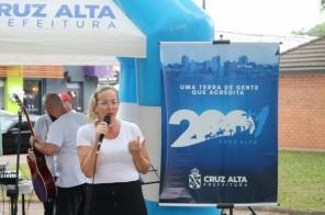 Atividades na praça encerraram a  Campanha Janeiro Branco em Cruz Alta