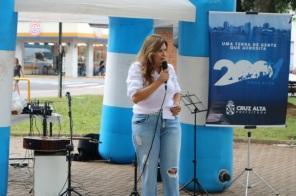 Atividades na praça encerraram a  Campanha Janeiro Branco em Cruz Alta