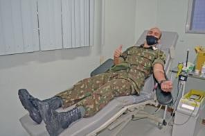 Militares da EASA realizaram doação de sangue para o Hospital São Vicente