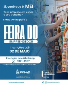 ATÉ HOJE> Inscrições para a Feira do Empreendedor terminam nesta sexta