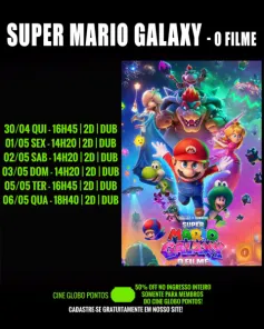 DOMINGO: Confira a programação de filmes  no Cine Globo de Cruz Alta