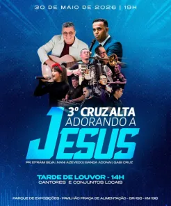 Cruz Alta recebe a 3ª edição do evento Adorando a Jesus neste sábado