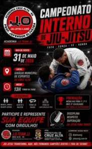 Campeonato Interno de Jiu-Jítsu movimenta Cruz Alta neste domingo