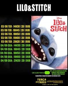 DOMINGO: Confira a programação de filmes  no Cine Globo de Cruz Alta