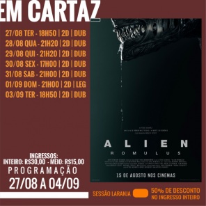 DOMINGO: Confira a programação de filmes  no Cine Globo de Cruz Alta