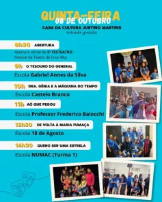 Luzes, palco e educação: Festeatro chega à quinta edição em Cruz Alta