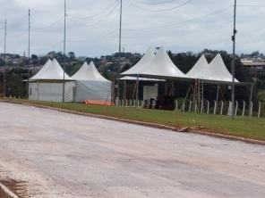 Parque de exposições de Cruz Alta nos preparativos finais para a XVI Fenatrigo