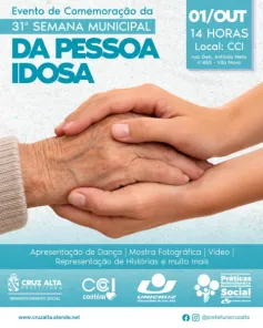 Cruz Alta realiza evento da 31ª Semana Municipal da Pessoa Idosa