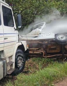 Grave acidente na ERS-342 resulta em morte de condutor de utilitário 