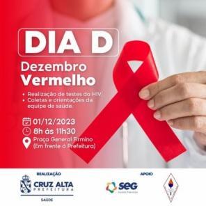 Atividade na manhã desta sexta inicia campanha Dezembro Vermelho