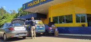 PRF prende três contrabandistas com carga de cigarros em Ijuí nesta quarta