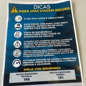 Defesa Civil vai distribuir material informativo sobre acidentes nas rodovias