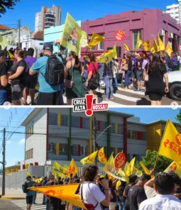 Inauguração da escola Margarida Pardelhas é marcada por protestos