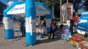 Atividades do Dia Mundial sem tabaco foram realizadas na praça em Cruz Alta