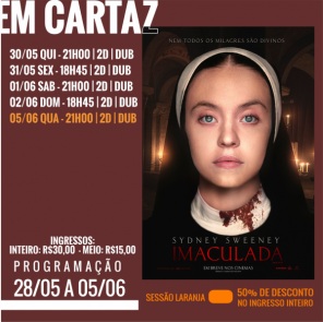 DOMINGO: Confira a programação de filmes  no Cine Globo de Cruz Alta