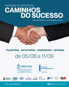 Primeira capacitação do programa Caminhos do Sucesso será na terça-feira 