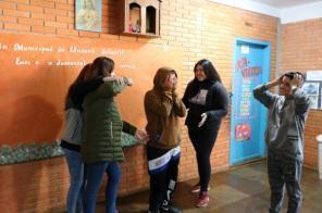 Dia D Teatro visitou as escolas Amado Lacroix e Arthur Moreira nesta terça