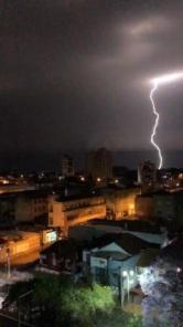 Panorama sobre o temporal da madrugada desta quinta-feira (31), em Cruz Alta
