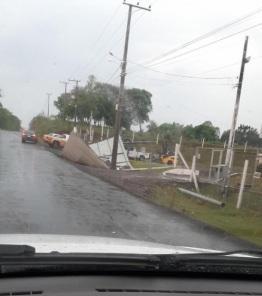 Panorama sobre o temporal da madrugada desta quinta-feira (31), em Cruz Alta